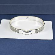 	 Hermes Clic Clac H Bracelet Silver Multicolor - 2