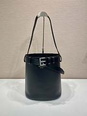 Prada Buckle leather bucket bag with belt 26.5x29x18cm - 1