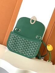 	 Goyard Goyardine Coated Canvas and Green Leather 17*8*25cm - 2