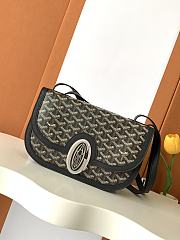 	 Goyard Goyardine Coated Canvas and Black Leather 17*8*25cm - 1