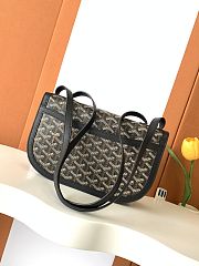 	 Goyard Goyardine Coated Canvas and Black Leather 17*8*25cm - 4