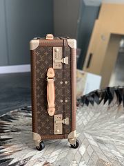 	 Louis Vuitton Brown Monogram Rolling Trunk - 39x55x21cm - 5