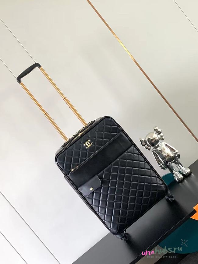 Chanel Black Lambskin Luggage - 50x40x20cm - 1