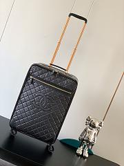 Chanel Classic Women's Black Leather Suitcase 52x39x22cm - 1