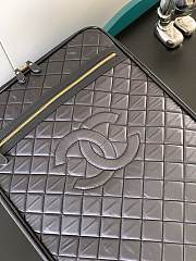 Chanel Classic Women's Black Leather Suitcase 52x39x22cm - 5