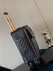 Chanel Black Flap Leather Luggage 37x51x22cm - 4