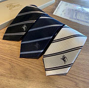 Burberry Men's Blue Striped Tie - 1