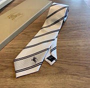 Burberry Men's Blue Striped Tie - 2