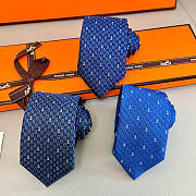 Hermès Marine Azur H Shadow Tie - 1