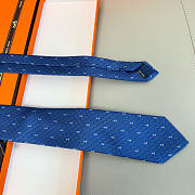 Hermès Marine Azur H Shadow Tie - 6