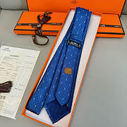 Hermès Marine Azur H Shadow Tie - 3