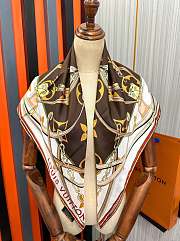 Louis Vuitton Ultimate Monogram Square Brown Scarf - 90*90cm - 1
