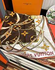 Louis Vuitton Ultimate Monogram Square Brown Scarf - 90*90cm - 6