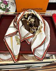 Louis Vuitton Ultimate Monogram Square Brown Scarf - 90*90cm - 2