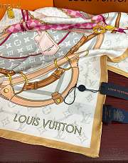 	 Louis Vuitton Ultimate Monogram Square White Scarf - 90*90cm - 4