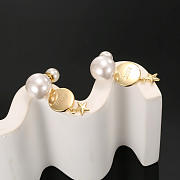 Dior Pearl And Star Earrings - 4