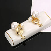 Dior Pearl And Star Earrings - 3