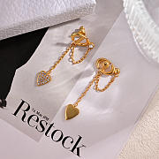 Dior CD Navy Gold Earrings - 2
