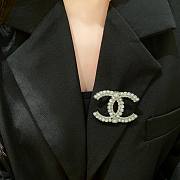 Chanel Crystal and Pearl Brooch - 1