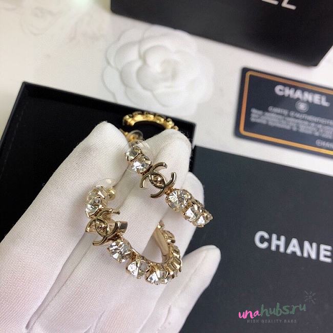 Chanel Gold Hoop Earrings - 1