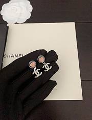 Chanel Silver Heart Earrings - 1