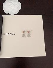 Chanel Silver Heart Earrings - 3