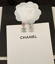 Chanel Silver Heart Earrings - 2