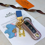 Hermes Horse Blue Keychain  - 5