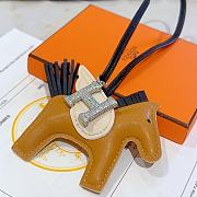 Hermes Rodeo Bag Charm Brown  - 6
