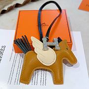 Hermes Rodeo Bag Charm Brown  - 5