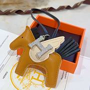 Hermes Rodeo Bag Charm Brown  - 4
