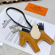 Hermes Rodeo Bag Charm Brown  - 2