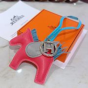 Hermes Rodeo Bag Charm Pink - 5