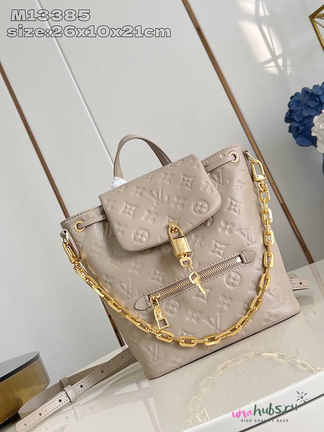 Louis Vuitton Coussin Backpack Monogram in Black/Pinl/Taupe - 26 x 10 x 21cm - 1