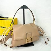 	 Fendi Mamma Baguette Medium Beige - 26.5x18x8.5cm - 6