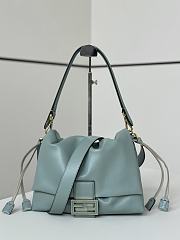 Fendi Mamma Baguette Medium Blue - 26.5x18x8.5cm - 1