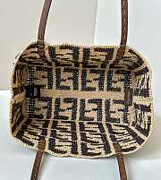 Fendi Small Roll Raffia Brown 23/15/19cm - 2