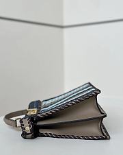 Fendi Peekaboo ISeeU Petite Multicolour interlaced leather bag 27/11/20cm - 5