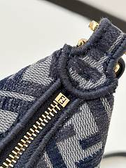 Fendi Fendigraphy Mini Fabric Blue 20-7.5-13CM - 6