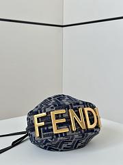 Fendi Fendigraphy Mini Fabric Blue 20-7.5-13CM - 3