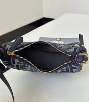 Fendi Fendigraphy Mini Fabric Blue 20-7.5-13CM - 2