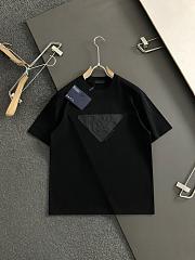 Prada Triangle Logo Black T-Shirt - 1