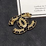 Chanel Black&Gold Brooch - 3