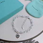 Tiffany & Co Return to Tiffany™ heart tag charm in sterling silver on a bracelet - 5