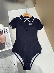 Chanel Navy Blue One Piece Swimwear - 1