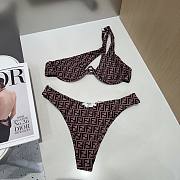 Fendi FF Logo Brown Bikini - 1