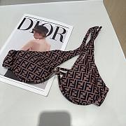 Fendi FF Logo Brown Bikini - 2