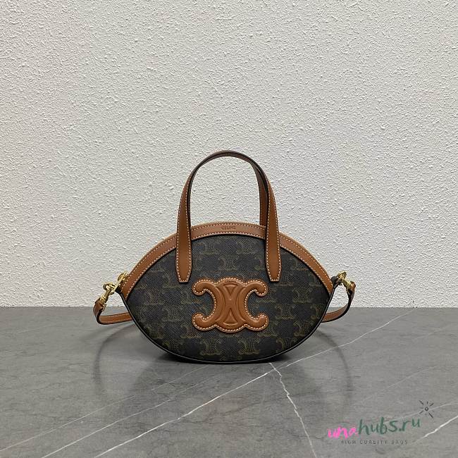 Celine Triomphe Oval Bag - 21x24x5cm - 1