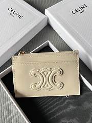 Celine logo-patch leather wallet 11 X 7.5 X 2cm - 3