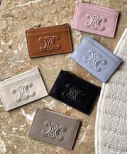 Celine logo-patch leather wallet 11 X 7.5 X 2cm - 1